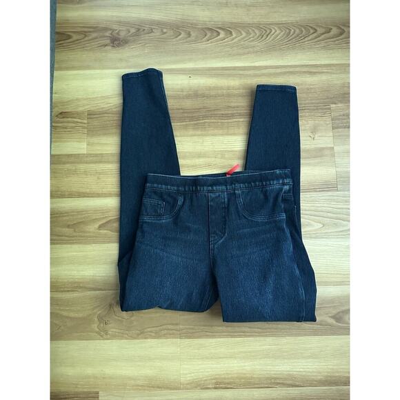 SPANX ― S Small ― Slimming Pull On Soft Knit Denim Legging Jegging Jeans ― #CY45 - Picture 4 of 4